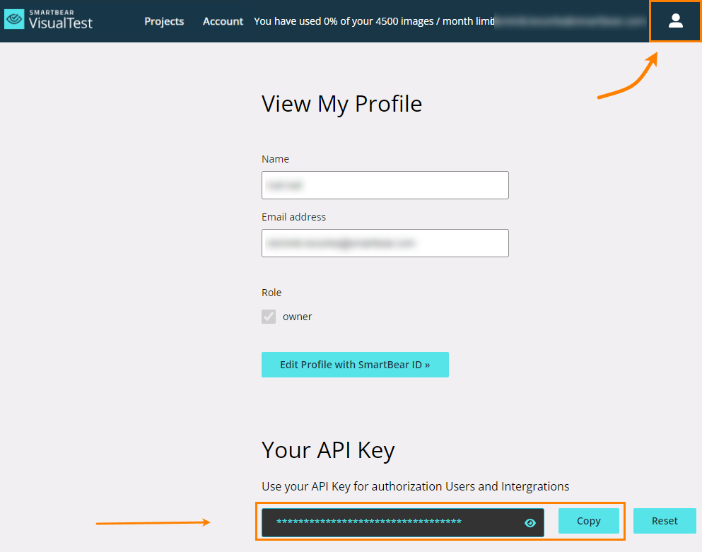 Copy your API key